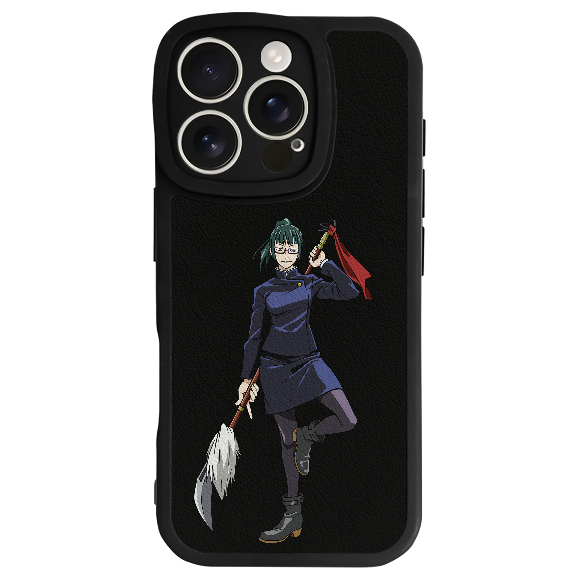 （画像用） 呪術廻戦 Jujutsu Kaisen 【iPhone 16シリーズ対応】シリコンスマホケース（レザー調） 材質：シリコン